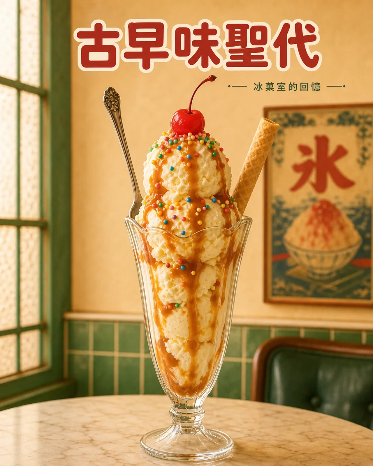 復古冰菓室聖代
