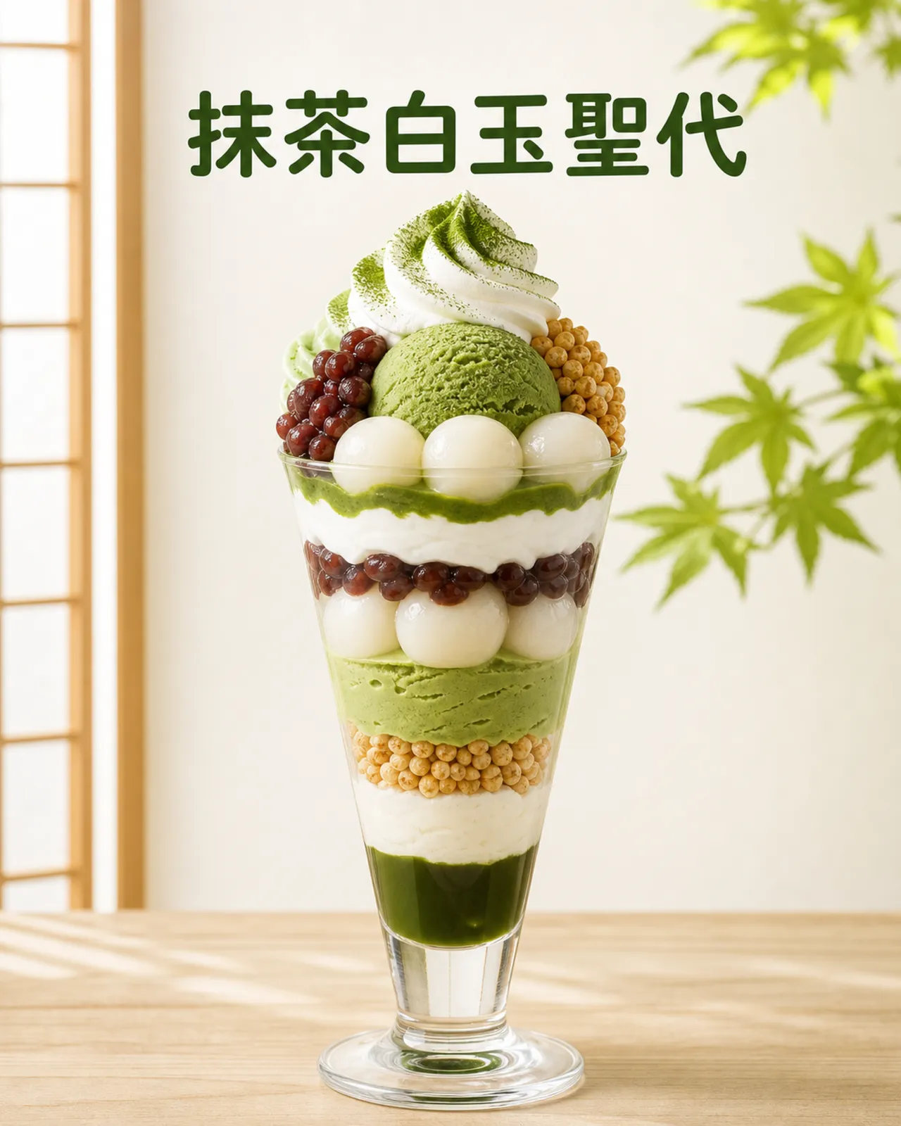 抹茶白玉日式聖代