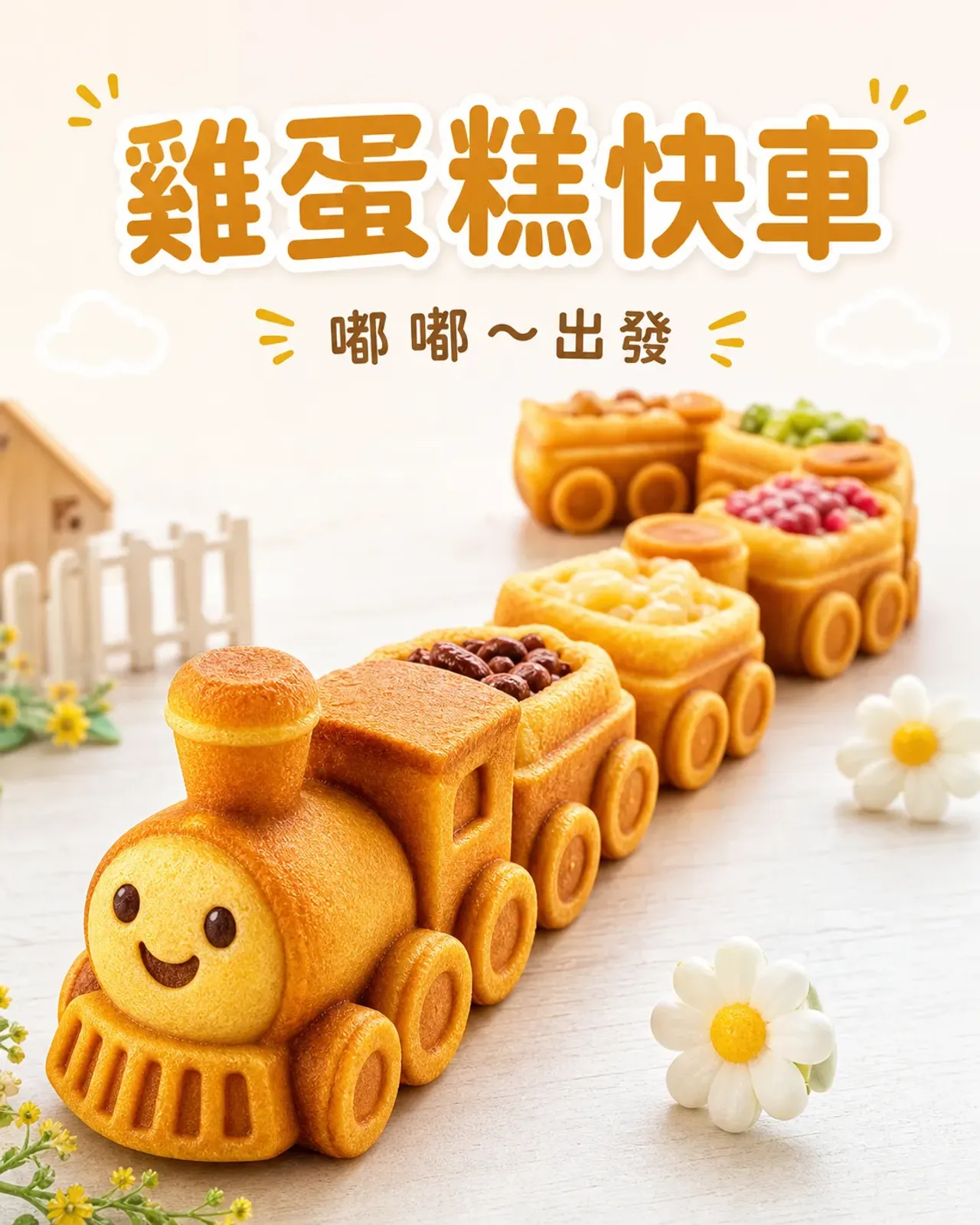 小火車雞蛋糕